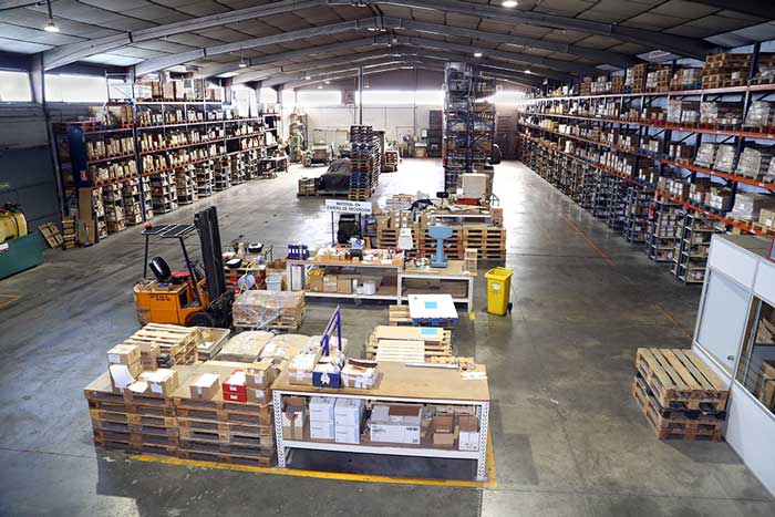 Manufacturing zona in the warehouse